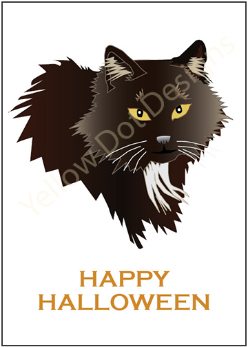 Halloween Cat Card